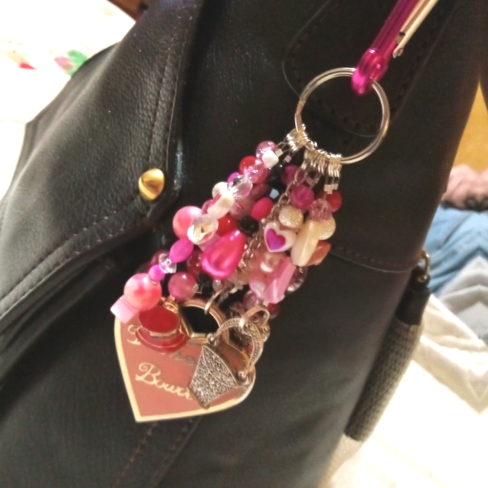 Vintage Dooney and Bourke handtag handmade purse charm